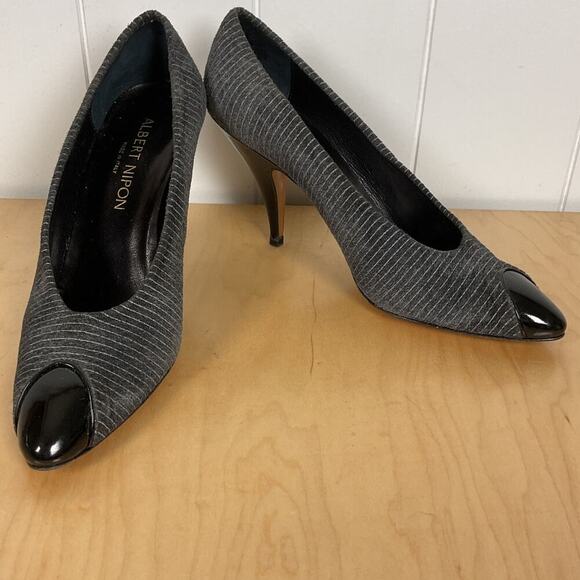 Albert Nipon NIB Greta Heel with Patent Toe Cap Size 7 - Picture 5 of 6